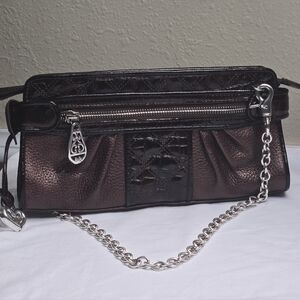 Brighton Brown Crossbody Clutch Purse